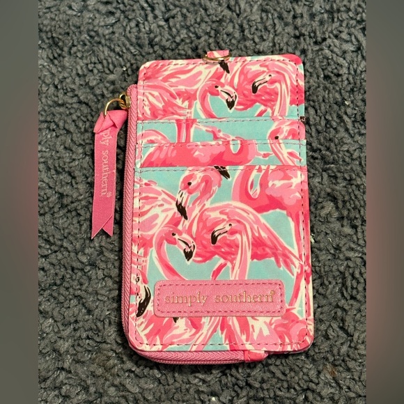 NWOT Simply Southern flamingo designed wallet slip - Picture 1 of 5